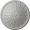 Ekena Millwork Brontes Ceiling Medallion (Fits Canopies up to 3 5/8"), Hand-Painted Frost, 25 1/2"OD x 5 1/2"P CM25BRFRF - alternate 1